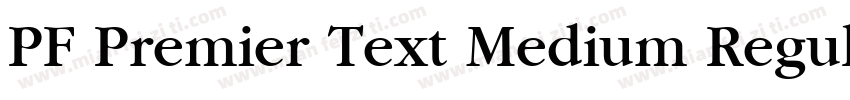 PF Premier Text Medium Regular字体转换